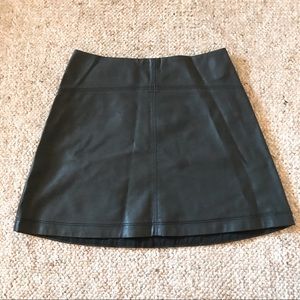 Abercrombie & Fitch Faux Leather A-line Skirt
